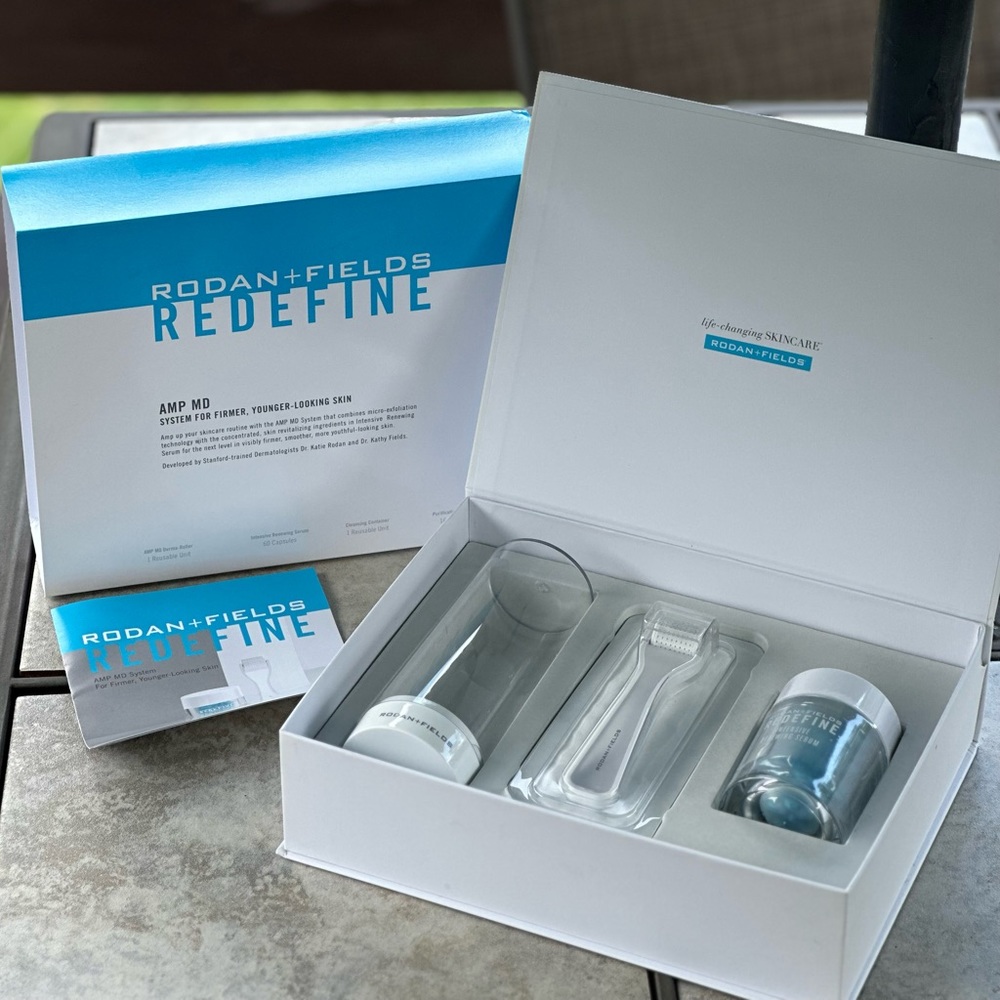 Brand new Rodan + Fields AMP MD Micro-Exfoliating Roller WITH serum!